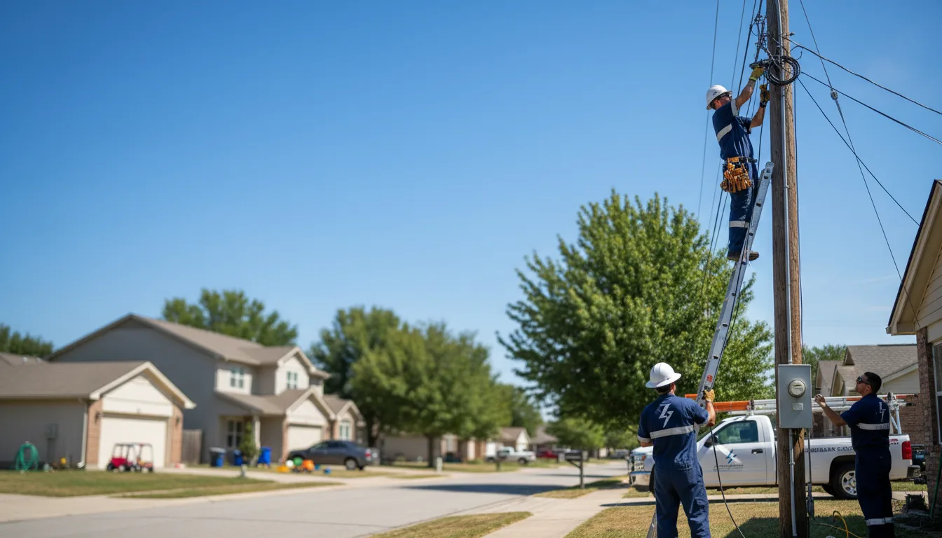 Residential electrician providing installation services in Ramsay, MI